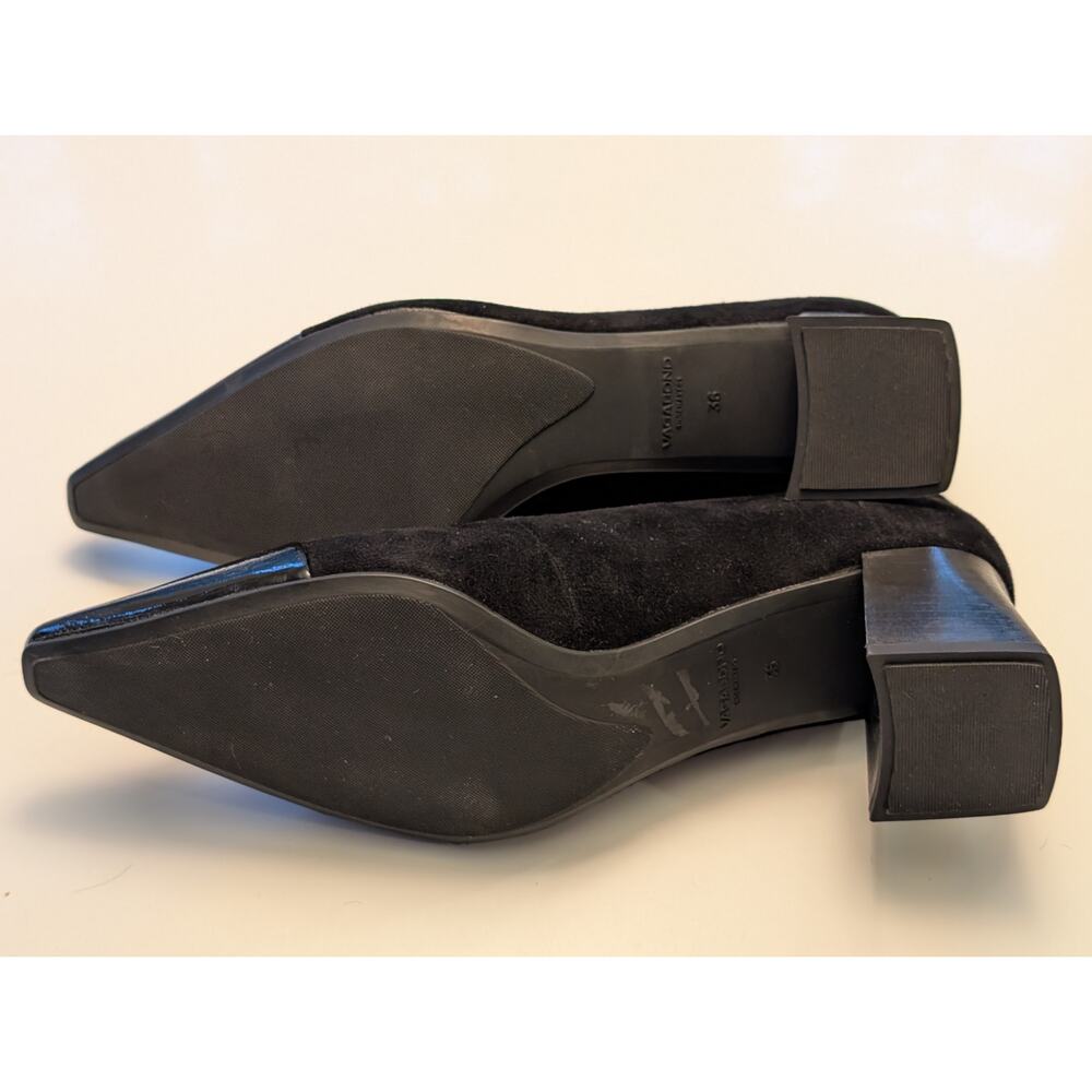 Vagabond Shoemakers Altea Black Suede & Patent Cap-Toe Pumps - 36 (US 6) - Picture 8 of 9